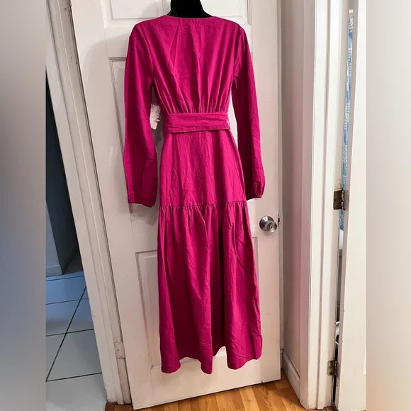 Free People Myrtle Magenta Kendra Dress - Size XS NWT - Picture 4 of 11